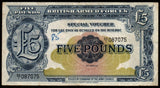 United Kingdom 5 Pounds - British Armed Forces 2nd series - 1948 XF Military Vouchers Note N# 212481 #UCN329