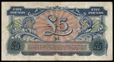 United Kingdom 5 Pounds - British Armed Forces 2nd series - 1948 XF Military Vouchers Note N# 212481 #UCN329