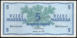Finland 5 Markkaa - 1963 P#99a UNC Bank Note N#331149