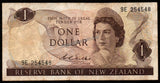 New Zealand 1 Dollar - Elizabeth II 1968-1975 	P# 163b Fine Bank Note N#202557 #UCN335