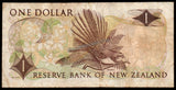 New Zealand 1 Dollar - Elizabeth II 1968-1975 	P# 163b Fine Bank Note N#202557 #UCN335