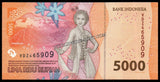 Indonesia 5000 Rupiah - 2022 P# 164 UNC Bank Note N#338505
