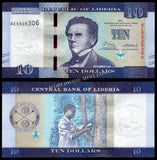 Liberia  10, 20, 50, 100, 500, 1000 Dollars - 2016 - 2024 Set of 6 UNC Currency Note N#343583 #CN1362
