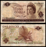 New Zealand 1 Dollar - 1975-1977 P# 163c Fine Bank Note N#202557 #UCN349