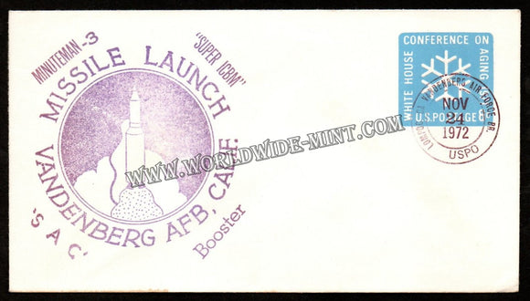 1972 USA Missile Launch Vandenberg AFB, Calif. FDC #FA34