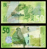 Seychelles 50 Rupees 2016 Bird Series Used Currency Note #CN34