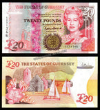 GUERNSEY 20 POUNDS - 2023 Vertical hologram UNC Bank Note N#357120