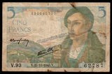 France 5 Francs - 1943 Fine Bank Note N#203073 #UCN358