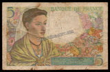 France 5 Francs - 1943 Fine Bank Note N#203073 #UCN358