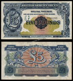 United Kingdom 5 Pounds - British Armed Forces 2nd series - 1948 XF Military Vouchers Note N# 212481 #UCN359