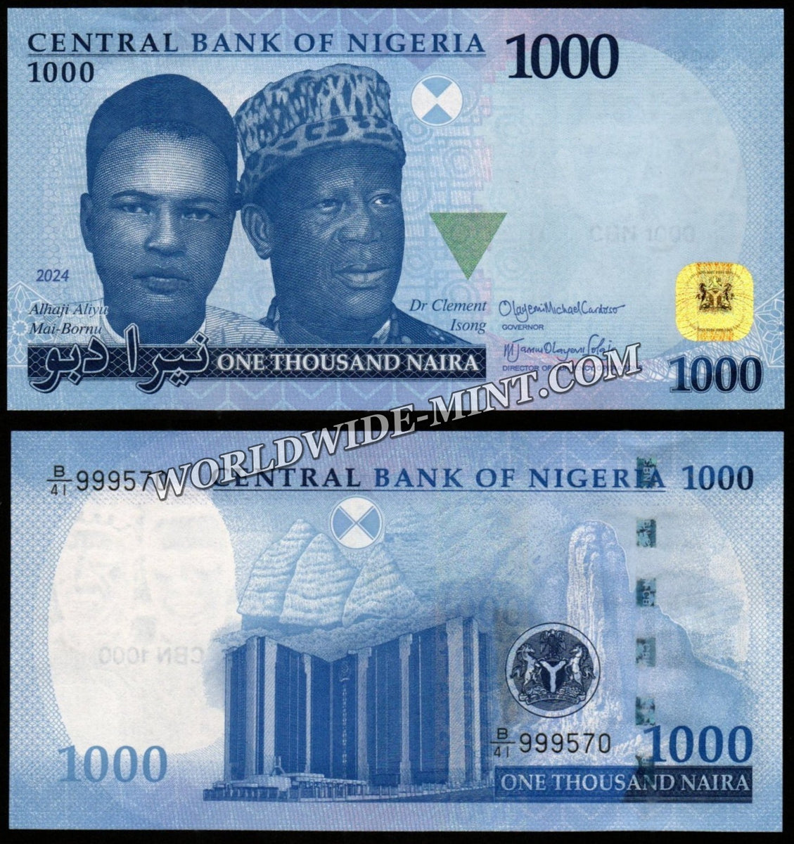 Nigeria 100, 200, 500 & 1000 Naira Set of 4 UNC Bank Note N#363722a ...