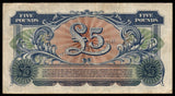 United Kingdom 5 Pounds - British Armed Forces 2nd series - 1948 XF Military Vouchers Note N# 212481 #UCN363