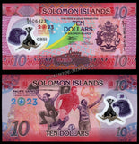 Solomon Islands 10 Dollars - 2023 UNC COMMEMORATIVE Polymer Banknote N#367517