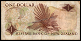 New Zealand 1 Dollar - 1975-1977 P# 163c Fine Bank Note N#202557 #UCN369