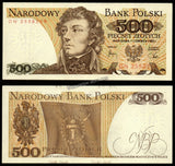 Poland 500 Zlotys - 1982 P#145d AUNC Bank Note N#205988 #UCN372