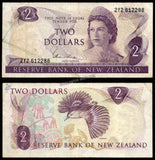 New Zealand 2 Dollars - Elizabeth II - (1977-1981) P# 164d Fine Bank Note #UCN381