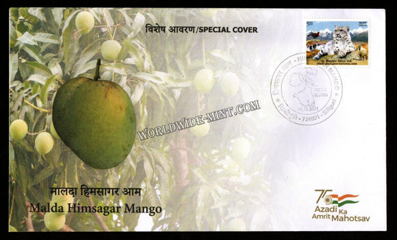 2021 Malda Himsagar Mango Geographical Indication GI Tag No: 95 Special Cover (18.10.2021) #SC-382