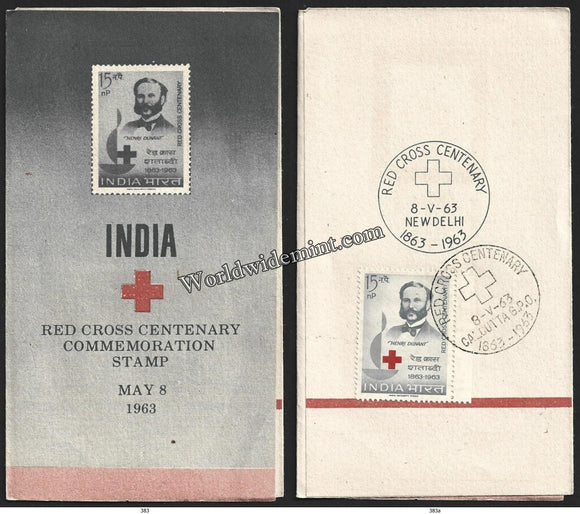 1963 INDIA Red Cross Centenary - Hendri Dunant Brochure