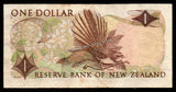 New Zealand 1 Dollar - 1975-1977 P# 163c Fine Bank Note N#202557 #UCN386