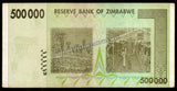 Zimbabwe 500 000 Dollars - 2008 P# 76 XF Bank Note N#201940 #UCN392
