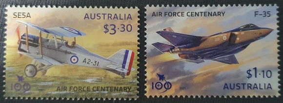 2021 Australia The 100th Anniversary of the Royal Australian Air Force - Aircrafts #Aus-3972-73