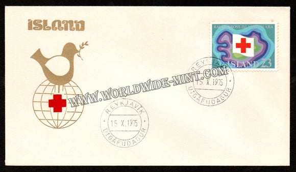 1975 Iceland Red Cross FDC #FA39