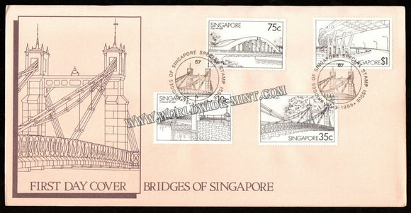 1985 Singapore Bridges FDC #FA402