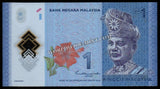 Malaysia 1 Ringgit - 2021 - 2023 P#51c XF+ Polymer Bank Note N#202971 #UCN407