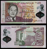 Mauritius 25 Rupees - 2021 P# 64 XF Polymer Bank Note N#203478 #UCN410