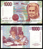Italy 1000 Lire - 1990 P#114a XF+ Bank Note N#202232 #UCN416