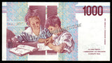 Italy 1000 Lire - 1990 P#114a XF+ Bank Note N#202232 #UCN416