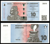 Zimbabwe 10 ZiG - 2024 P# 110 UNC Bank Note N#419115