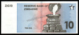 Zimbabwe 10 ZiG - 2024 P# 110 UNC Bank Note N#419115