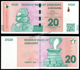 Zimbabwe 20 ZiG - 2024 P# 111 UNC Bank Note N#419117