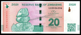 Zimbabwe 20 ZiG - 2024 P# 111 UNC Bank Note N#419117