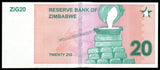 Zimbabwe 20 ZiG - 2024 P# 111 UNC Bank Note N#419117