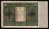 Germany 10000 Mark  - 1922 P# 70 Fine Bank Note N#208634 #UCN420