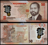 Mozambique 50 Meticais - 2024 UNC Polymer Bank Note N#422160