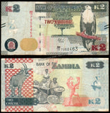 Zambia 2 Kwacha - 2018 P# 56 XF Bank Note N#210932 #UCN424