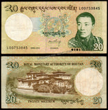 Bhutan 20 Ngultrum - 2013 P# 30b XF Bank Note N#202777 #UCN426