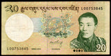 Bhutan 20 Ngultrum - 2013 P# 30b XF Bank Note N#202777 #UCN426