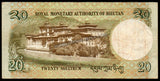 Bhutan 20 Ngultrum - 2013 P# 30b XF Bank Note N#202777 #UCN426