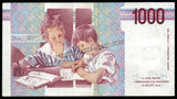 Italy 1000 Lire - 1994 P# 114b M.Montessori (Italian physician and educator) XF Bank Note N#202232 #UCN442