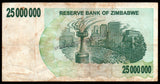 Zimbabwe 25000000 Dollar - 2008 P# 56 Bearer Cheque XF Bank Note N#207514 #UCN444