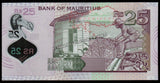 Mauritius 25 Rupees - 2021 P# 64 XF Polymer Bank Note N#203478 #UCN451