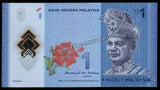 Malaysia 1 Ringgit - 2017-2021 P#51b XF+ Polymer Bank Note N#202971 #UCN453