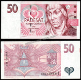 Czech Republic 50 Korun - 1997 P# 17c Bank Note N#203984 #UCN455