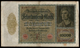 Germany 10000 Mark  - 1922 P# 70 Fine Bank Note N#208634 #UCN460