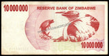 Zimbabwe 10000000 Dollars - 2008 P# 55a XF Bank Note N#207513 #UCN463