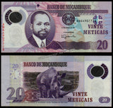 Mozambique 20 Meticais - 2011 P# 149a XF polymer Bank Note N#203481 #UCN469